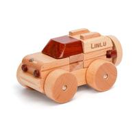 MotiveTech Macchinina di Legno Pedagogico, SUV in Legno Massello S-26G