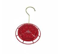 MotiveTech Mangiatoia per Colibrì Dispenser Nettare Bevitore Abbeveratoio a Piattino con Più Bocchette Facile da Pulire Barriera Contro Insetti Serbatoio Ampio, Rosso