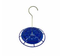 MotiveTech Mangiatoia per Colibrì Dispenser Nettare Bevitore Abbeveratoio a Piattino con Più Bocchette Facile da Pulire Barriera Contro Insetti Serbatoio Ampio, Blu