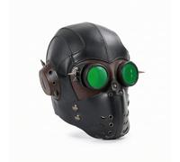 MotiveTech Maschera Steampunk Gotica Maschera da Cosplay Convole Visiera per Cosplayer, Feste a Tema, FPBM087BK
