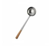 MotiveTech Mestolo in Acciaio Inox Antiruggine Cucchiaione da Chef a Manico Lungo Durevole Cucchiaione con Manico Lungo per Cucina Professionale, Ristorante, 8 Liang, Manico+304