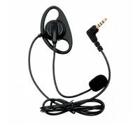 MotiveTech Microfono Cuffia per Presentatore con, 1 Metro, Cuffia Monoaurale Con Microfono, Spina Da 3.5mm Ad Angolo, 4 Sezioni