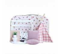 MotiveTech Mini Casa Delle Bambole Compatto | Scena in Miniatura, Realistico, Set Gioco con Valigetta, per Esposizione, Collezionisti