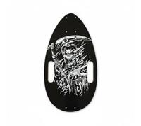 MotiveTech Mini Deck da Skateboard Leggero Tavola Forma di Goccia Resistente, Nero