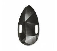 MotiveTech Mini Deck da Skateboard Leggero Tavola Forma di Goccia Resistente, Nero Cubo