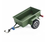 MotiveTech Mini Veicolo da Arrampicata Rimorchio per Modelli Rc Carrello Utility in Metallo Dettagli Autentici Gancio Attivo Equilibrio E Stabilità in Movimento, Verde