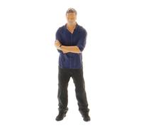 MotiveTech Miniature Modelli Persone Personaggi Bambola 1/64 Figure Plastica Scene Raccolta Realistica Simulata Adatta per Progetto Architettonico, Blu Scuro