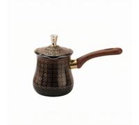 MotiveTech Pentola Turca per Caffè e Tè in Acciaio Inox Ergonomico Pentolino Facile da Pulire Teiera per Casa, Motivo 18, Stile B