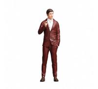 MotiveTech Personaggio Uomo d'Affari in 1/18 Decorativo Figura Maschile d'Affari con Compatto Figurina in Resina per Esposizioni Scrivania