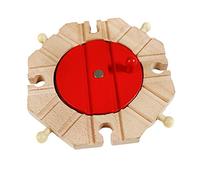 MotiveTech Piattaforma Girevole per Trenino in Legno | Accessorio di Commutazione Multidirezionale | Compatibile con Set da Gioco