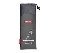MotiveTech Picchetti da Campeggio da 30/40 Cm, Chiodi, Stecche, Borsa Portaoggetti per 12 O 13 Picchetti, Grigio Scuro, Come descritto