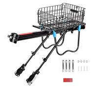 MotiveTech Portapacchi Posteriore per Bicicletta con Cestino, Ideale per I Viaggi, Pratico E con Ampia capacità. Accessorio Resistente per Il Ciclismo All'ap, Style B