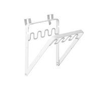 MotiveTech Portasacchetti Pieghevole Porta Rifiuti Mobile Supporto per Sacchi Spazzatura Metallo Ferro Pieghevole Telaio Stabile Adatto a Cucina Bagno Ufficio, Bianco