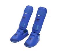 MotiveTech Protezione Tibia Caviglia e Dorso Del Piede Imbottito Parastinchi da Resistente Paratibia con Protezione Del Piede per Esercitazioni Tecniche