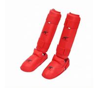 MotiveTech Protezione Tibia Caviglia e Dorso Del Piede Imbottito Parastinchi da Resistente Paratibia con Protezione Del Piede per Esercitazioni Tecniche