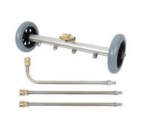 MotiveTech Pulitore Sottoscocca per Veicolo Semplice Cambio Modalità Pulitore per Telaio Auto con Ruote Materiali Durevoli Kit Pulizia Sottoscocca per Viale, Grigio Argento, Non Removibile