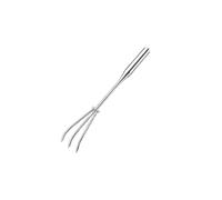 MotiveTech Rastrello in Acciaio Inox Rastrello Manuale Rastrello da Giardino Rastrello a Mano per Manutenzione Semplice Denti Curvi , Rastrello A 3 Denti In Acciaio Inossidabile Da 50 Cm