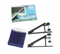 MotiveTech Rete da Pong Pieghevole Rete per Tennis Tavolo Set con Supporti Morsetti a Serraggio Rete Intrecciata Nastro Superiore Bianco Adatta per Pratica Quotidiana Ricreazione in Casa 185cm X 14cm