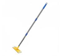 MotiveTech Sanding Paper Holder Levigatore Manuale, Asta Blu A Tre Sezioni Con Testa In Alluminio Da 25 Mm E Telaio Rotante Giallo