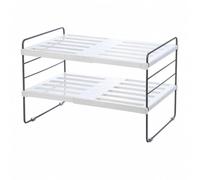 MotiveTech Scaffale a Due Livelli Regolabile | Da Appoggio, Scaffale Estensibile, Multiuso, spezie a 2 Livelli, per