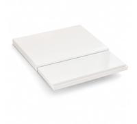 MotiveTech Scaffale Salvaspazio con Vassoio Scorrevole Minimalista Ripiano con Vassoio Scorrevole Compatto Organizzatore per Cucina, Bianco