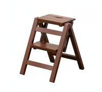 MotiveTech Scaletta in Bambù Salvaspazio Sgabello Pieghevole a 3 Gradini Elevata Capacità di Carico Sgabello Scaletta Multifunzione per Guardaroba, Libreria, Caffè, 4-Step