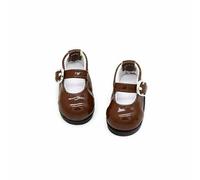 MotiveTech Scarpe per Bambole BJD 1/6 Design Realistico Scarpe per Bambole da 30 Cm Finitura Brillante per Bambini , Marrone , 1/6 Bjd