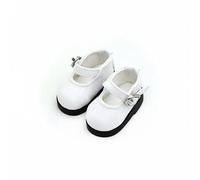 MotiveTech Scarpe per Bambole BJD 1/6 Design Realistico Scarpe per Bambole da 30 Cm Finitura Brillante per Bambini , Bianco , 1/6 Bjd
