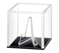 MotiveTech Scatola Espositiva per Plettri per Chitarra, Scatola per Plettri con Supporto, 1,97 X 1,97 X 1,97 Pollici, Scatola Portaoggetti Da Collezione per Musi, Base Nera