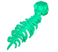 MotiveTech Scheletro di Dinosauro Indossabile Luminoso Copricapo da Scheletro di Dinosauro Cappuccio a Forma Dino Teschio per Cosplayer, 116 Cm, style to 1