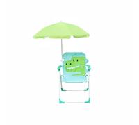 MotiveTech Sedia da Spiaggia per Bambini con Ombrellone Protezione Solare Sedia Pieghevole per Bambini con Parasole Portatile per Bambini Piccoli, Campeggio, Leone