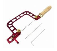 MotiveTech Seghetto Manuale per Filo nte Seghetto a Cornice da Traforo Strumento per Lavorazione Legno con Guida Stabile Fine E Regolabile Telaio Curvo Adatto