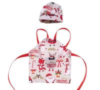 MotiveTech Set da Cuoco in Miniatura con Grembiule e Cappello Leggero Regalo per Collezionisti di Bambole, Bambini ,