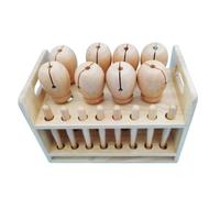 MotiveTech Set di Percussioni Percussioni per Bambini Educativo Claves di Legno Naturale Bastoncini Ritmici in Legno per Asilo, Recite Scolastiche