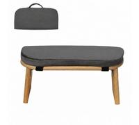 MotiveTech Sgabello da Meditazione con Cuscino Imbottito Ergonomico Sgabello da Meditazione con Cuscino Morbido per Pratica Fisica, Grigio Scuro