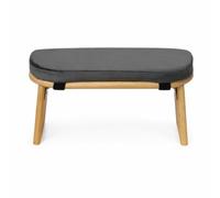 MotiveTech Sgabello da Meditazione Ergonomico Sgabello da Meditazione con Cuscino Rimovibile Pratica Fisica per Casa, Grigio Scuro