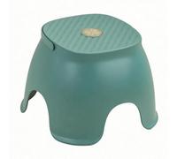 MotiveTech Sgabello Quadrato Stabile Sgabello con Seduta Antiscivolo Basso Profilo Rialzo Multiuso per Adulti, Bagno, Cambio Scarpe, Verde