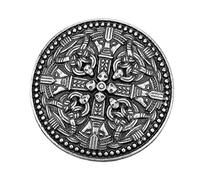 MotiveTech Spilla Simbolo Scudo Vichingo Medievale Norreno Spilla Ovale per Maglione con Scialle Celtico, 4