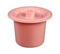 MotiveTech Spittoon Vaso Da Notte Portatile con Coperchio Contenitore Urinale Secchio Materiale PP Stabile Adatto per Casa Viaggi Uso Letto Struttura Sanitaria, Rosa