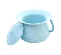 MotiveTech Sputacchiera Con Coperchio, Vasino Spesso Con Manico in Materiale Pp, Vaso Da Notte per Adatto Ad Anziani, Donne E Bambini, Maggiore Durata E Resistenza Alle Cadute, Blu, Blu