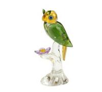 MotiveTech Statuetta a Forma di Gufo Elegante Statuetta di Rapaci Notturni Creativa Soprammobile per Scrivania, Giallo