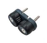 MotiveTech Strozzascotte a Leva con Cuscinetti a Sfera Resistente Alla Corrosione Morsetto per Corda in Nylon Ingresso Svasato Fermacime Automatico per Barca, Grigio