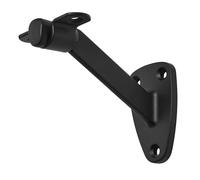 MotiveTech Supporto Corrimano Staffa per Ringhiera Gancio Fissaggio Muro Accessorio Montaggio Alluminio per Stabilità Scale Interne Esterne Adatto a, Nero