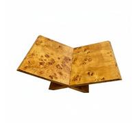 MotiveTech Supporto Espositivo Decorativo Porta Libri Riviste Espositore Legno Base Incrociata Minimalista in Legno Nodoso con Finitura Naturale E Stile