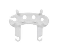MotiveTech Supporto Spazzola Lavaggio Auto Portaspazzole Secchio Gancio Bordo Portautensili Lavaggio Strumenti a Portata Struttura Salvaspazio per Secchi 5gal, Bianco