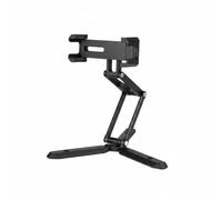 MotiveTech Supporto Telefono Pieghevole Treppiede Smartphone Stand Supporto da Scrivania Sostegno Pieghevole in Lega di Alluminio Leggero 130 G Adatto per Video Registrazioni, Nero, style to 1