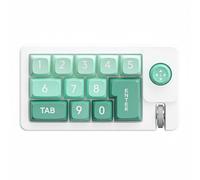 MotiveTech Tastiera Meccanica Tastierino Keypad Joystick con Rotella Programmazione Avanzata RGB Scenico USB C Removibile per Trasporto Adatto per Post Produzione Gestione Audio, Verde