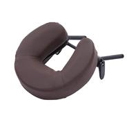 MotiveTech Tavolo di Supporto per Il Viso con Cuscino, Cuscino per Collo E Testa, Prodotti di Bellezza per Spa Portatili, Supporto in Lega di Alluminio, CaffÈ