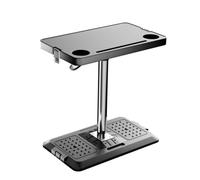 MotiveTech Tavolo Pieghevole con Base a Innesto Regolabile in Altezza Tavolino da Auto Pieghevole Ergonomico per V