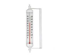 MotiveTech Termometro Analogico a Liquido Resistente Alle Intemperie Termometro con Staffa in Metallo Verticale per Appassionati di Giardinaggio, Giardino